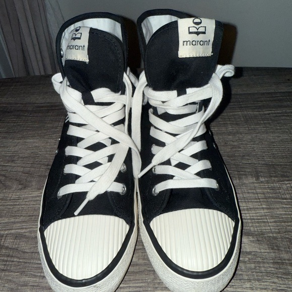 Isabel Marant Monochrome High-Top Sneakers - Picture 1 of 13